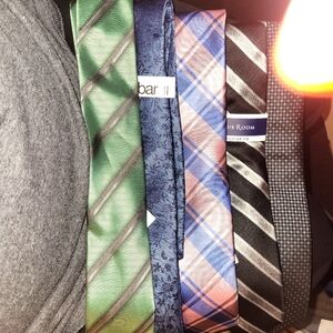 Alfani, Tommy Hilfiger Pink ,Club Room BarII. 5 Tie Assortment New